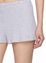  - SPORTY & RICH - Signature Logo Ribbed House Shorts