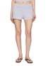 SPORTY & RICH Signature Logo Ribbed House Shorts