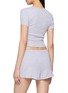 Back View - Click To Enlarge - SPORTY & RICH - Signature Logo Ribbed Baby T-Shirt