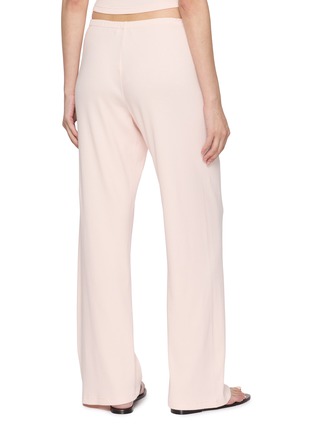 Back View - Click To Enlarge - SPORTY & RICH - Signature Logo Ribbed House Pants