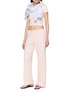Figure View - Click To Enlarge - SPORTY & RICH - Signature Logo Ribbed House Pants