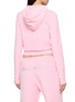 Back View - Click To Enlarge - SPORTY & RICH - Logo Krystal Zip Up Hoodie