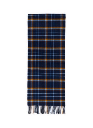 Main View - Click To Enlarge Main View - Click To Enlarge - PIACENZA 1733 - Windowpane Silk Cashmere Scarf
