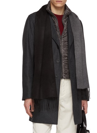 Figure View - Click To Enlarge - PIACENZA 1733 - Bicolour Doubleface Silk Cashmere Scarf