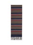 PIACENZA 1733 Fringed Striped Silk Cashmere Scarf