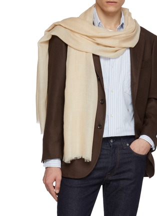 Figure View - Click To Enlarge - PIACENZA 1733 - Solid Chic Cashmere Scarf