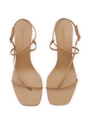 Detail View - Click To Enlarge - STUDIO AMELIA - 70 Cross Front Leather Sandals