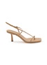 Main View - Click To Enlarge - STUDIO AMELIA - 70 Cross Front Leather Sandals