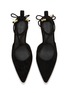 Detail View - Click To Enlarge - STUDIO AMELIA - Odessa 50 Suede Mule Pumps
