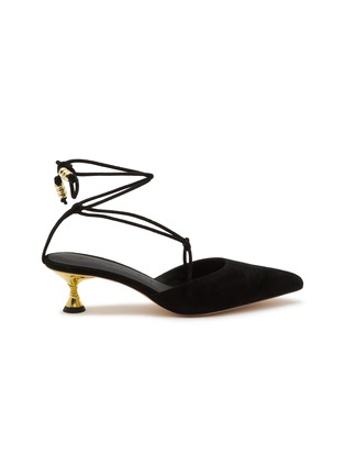 Main View - Click To Enlarge - STUDIO AMELIA - Odessa 50 Suede Mule Pumps