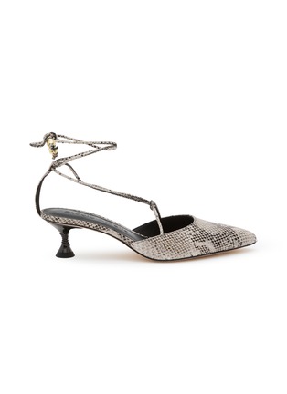 Main View - Click To Enlarge - STUDIO AMELIA - 50 Odessa Leather Mule Pumps