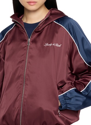  - SPORTY & RICH - Logo Embroidered Gym Jacket