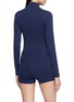 Back View - Click To Enlarge - SPORTY & RICH - Logo Print Quarter Zip Jacket