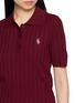  - SPORTY & RICH - Logo Embroidered Knit Polo Shirt