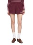 SPORTY & RICH Syracuse Logo Embroidered Disco Shorts