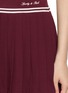  - SPORTY & RICH - Abigail Logo Embroidered Pleated Mini Skirt