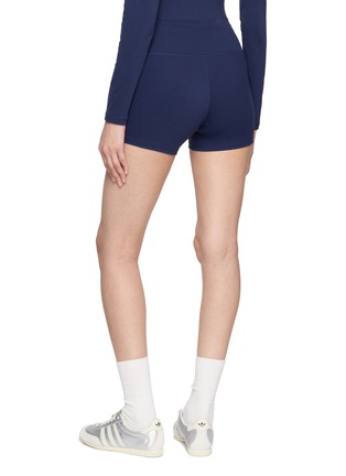 Back View - Click To Enlarge - SPORTY & RICH - Logo Print Biker Shorts