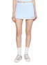 SPORTY & RICH Logo Print Contrast Piping Court Skirt
