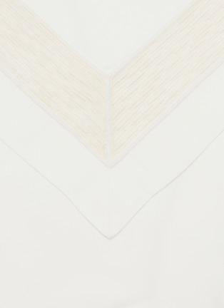 Detail View - Click To Enlarge - FRETTE - Balance Lace Queen Size Duvet Cover Set — Milk