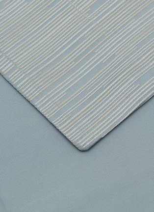 Detail View - Click To Enlarge - FRETTE - Stardust Jacquard King Size Duvet Cover Set — Dusty Grey/Golden Beige