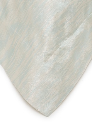 Detail View - Click To Enlarge - FRETTE - Luxury Sway Jacquard Rectangle Pillow Cover — Milk Sea Foam