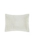 FRETTE Luxury Sway Jacquard Rectangle Pillow Cover — Milk Sea Foam