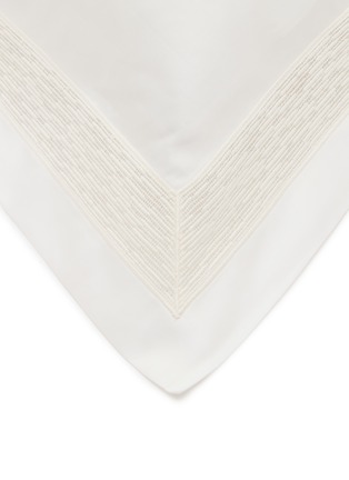 Detail View - Click To Enlarge - FRETTE - Balance Lace Pillow Case — Milk