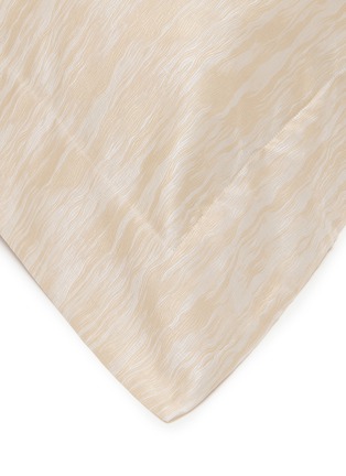 Detail View - Click To Enlarge - FRETTE - Sway Jacquard Euro Sham — Golden Beige