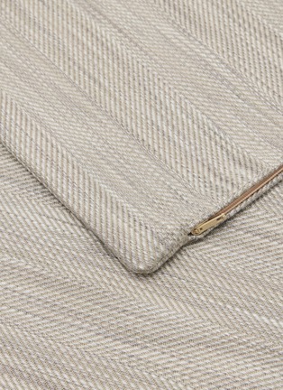 Detail View - Click To Enlarge - FRETTE - Lounge Cushion Cover — Warm Grey
