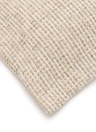 Detail View - Click To Enlarge - FRETTE - Tweed Cushion Cover — Greige