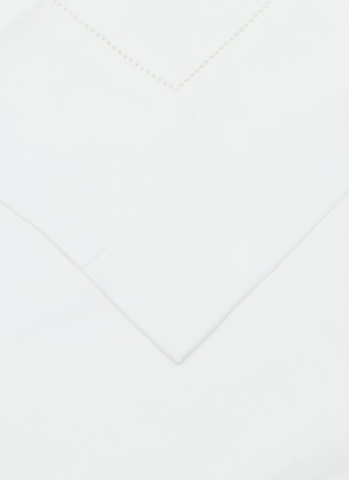 Detail View - Click To Enlarge - FRETTE - Single Ajour King Size Duvet Cover Set — Milk