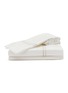 FRETTE Layering Embroidery Queen Size Duvet Cover Set — Milk/Savage Beige
