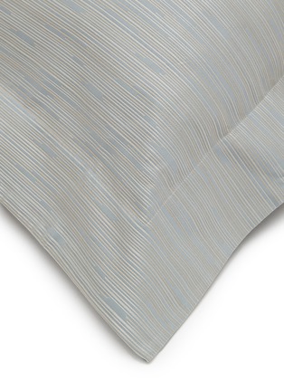 Detail View - Click To Enlarge - FRETTE - Stardust Jacquard Euro Sham — Dusty Grey/Golden Beige