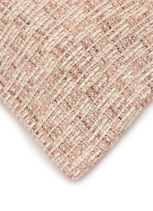 Detail View - Click To Enlarge - FRETTE - Tweed Cushion Cover — Misty Blush