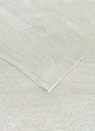 Detail View - Click To Enlarge - FRETTE - Luxury Sway Jacquard King Size Duvet Cover Set — Milk/Sea Foam
