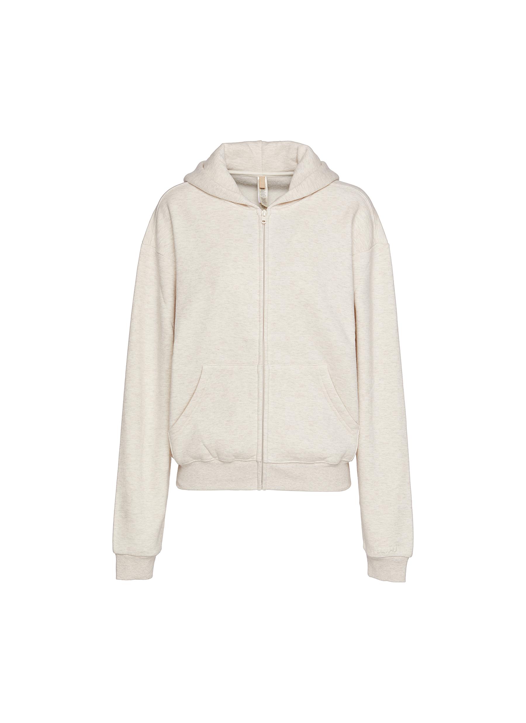 SKIMS | Cotton Fleece Classic Zip Up Hoodie | Women | Lane Crawford