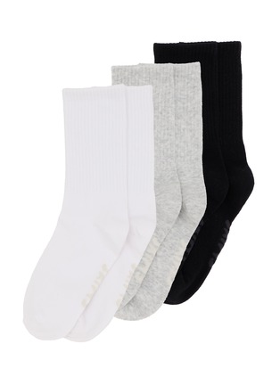 Main View - Click To Enlarge - SKIMS - Socks Ribbed Crew Socks — Set Of 3