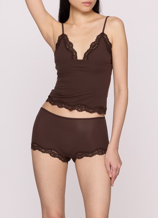 Figure View - Click To Enlarge - SKIMS - Fits Everybody Lace Triangle Cami