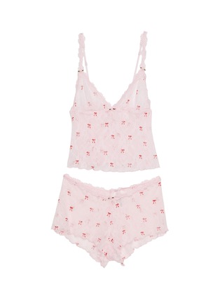 Main View - Click To Enlarge Main View - Click To Enlarge - SKIMS - Stretch Lace Triangle Cami And Shorts Set