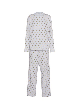 Main View - Click To Enlarge - SKIMS - Boyfriend Long Sleeve T-Shirt And Loose Pant Set