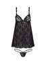 SKIMS Stretch Lace Slip And Thong Set