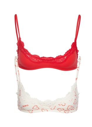 Main View - Click To Enlarge - SKIMS - Fits Everybody Lace Scoop Bralette Pack — Set Of 2