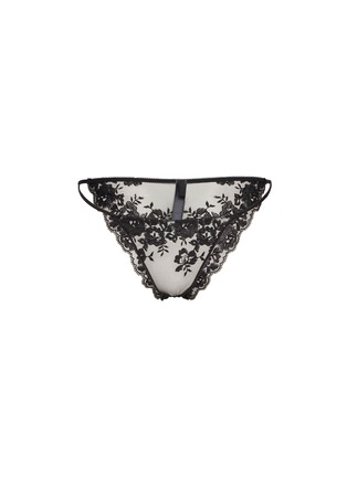 Main View - Click To Enlarge - SKIMS - Embroidered Lingerie Crotchless String Bikini Brief