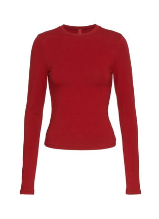 Main View - Click To Enlarge - SKIMS - Cotton Jersey Long Sleeve T-Shirt