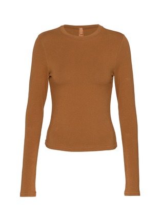 Main View - Click To Enlarge - SKIMS - Cotton Jersey Long Sleeve T-shirt