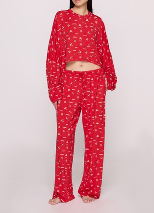 SKIMS | SKIMS Sleep Cropped Henley Sleep Set