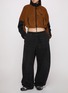 Back View - Click To Enlarge - SKIMS - Teddy Funnel Neck Cropped Jacket