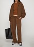 Back View - Click To Enlarge - SKIMS - Cotton Fleece Classic Straight Leg Pants