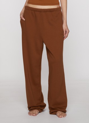 Figure View - Click To Enlarge - SKIMS - Cotton Fleece Classic Straight Leg Pants