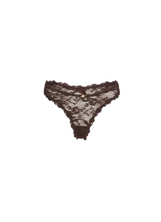 Main View - Click To Enlarge - SKIMS - Stretch Lace Dipped Thong